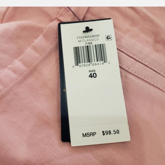 POLO RALPH LAUREN MEN'S STRAIGHT FIT FLAT FRONT 7" INSEAM PINK SHORTS 40 $98 NWT - Picture 8 of 8